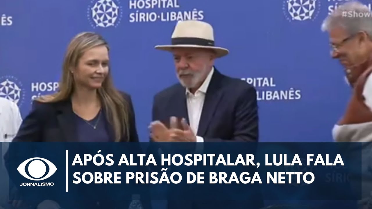 Após alta hospitalar, Lula fala sobre prisão de Braga Netto | Jornalismo