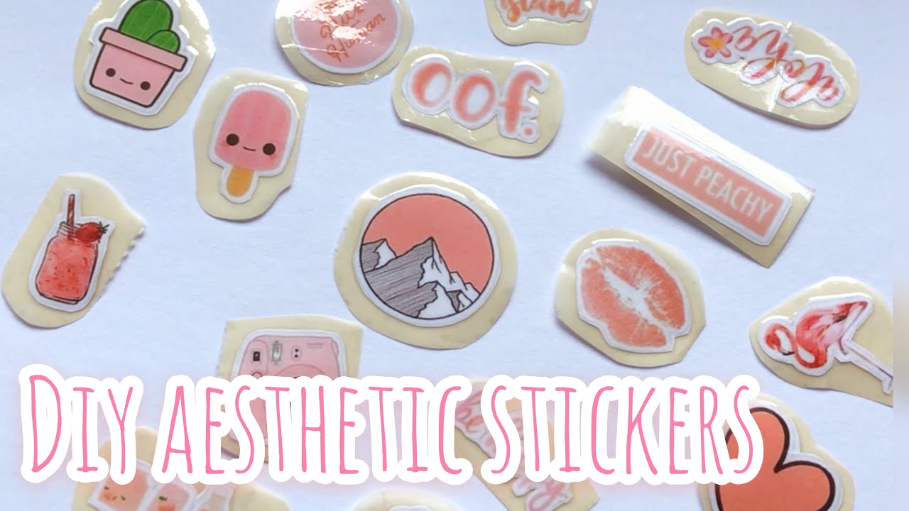 Diy naklejki aesthetic | Jak zrobić naklejki