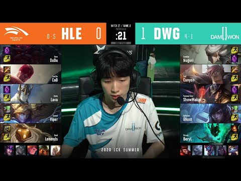 DWG vs HLE | W3D4 | Match 27 Game 2 | LCK Summer Split 2020 – S10 | DAMWON Gaming vs Hanwha Life