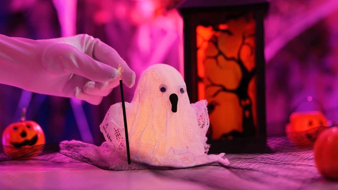 DIY Cute Ghost For a Halloween Party 👻