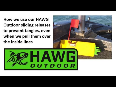 HAWG Outdoor Sliding Planer Board Release - How We Use Them to Reduce Tangles (Updated Video)