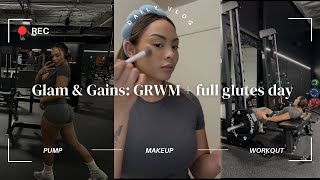 GRWM + Full leg day 🤍✨