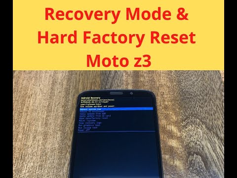 Moto Z3 Motorola - Recovery Mode and Hard Factory Reset (EASY METHOD)