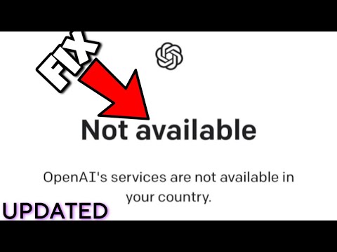 ChatGPT: OpenAi services are not available in your country 2025 (EASY FIX)