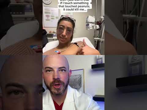 Derm reacts to peanut allergy! #doctorreacts #dermreacts
