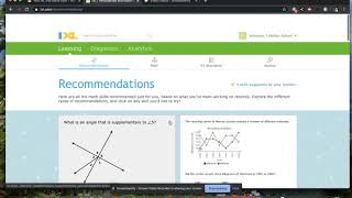 How to find username and homework assignments on IXL