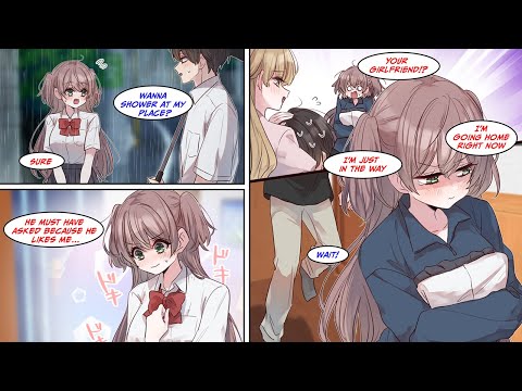 [Manga Dub] I brought home the girl who sits next to me in class after she got drenched in the rain