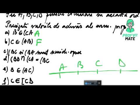 Puncte coliniare, semidreaptă, segment