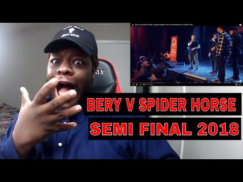 [REACTION] BERY vs SPIDER HORSE | Grand Beatbox TAG TEAM Battle 2018 | SEMI FINAL