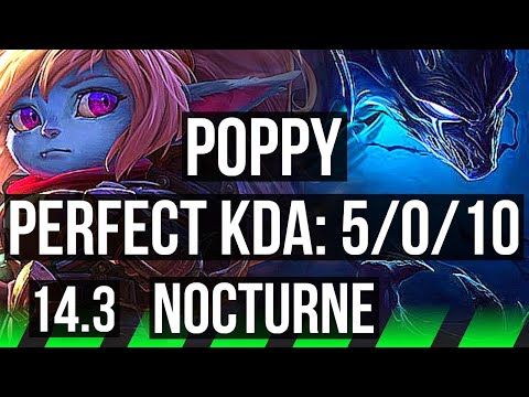POPPY vs NOCTURNE (JNG) | 5/0/10, 600+ games | BR Master | 14.3