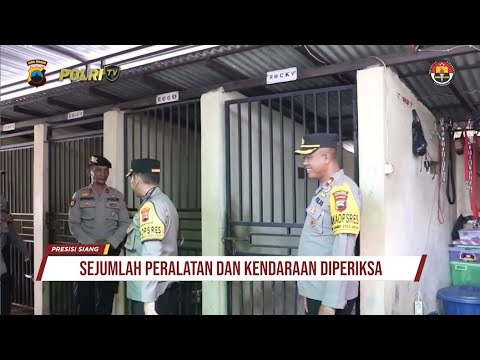 POLRES KEBUMEN CEK PERALATAN PAM PEMILU