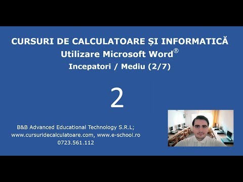 Cursuri Word incepatori -2- Office 2016 - Copy, Paste, Save, Liste, Format painter