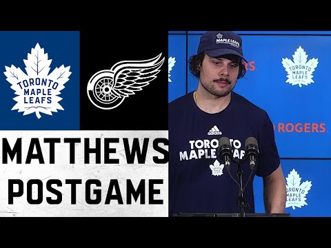 Auston Matthews Post Game ' Toronto Maple Leafs vs Detroit Red Wings ' April 26, 2022