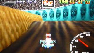 MK64 - former world record on Wario Stadium - 4'21''70 (NTSC: 3'37''65)