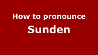How to pronounce Sunden