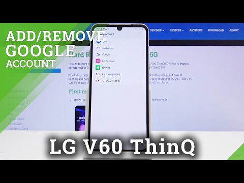 How to Manage Google Account in LG V60 ThinQ – Add or Remove Google Account