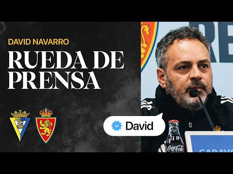 RUEDA DE PRENSA | David Navarro | Cádiz CF-Real Zaragoza