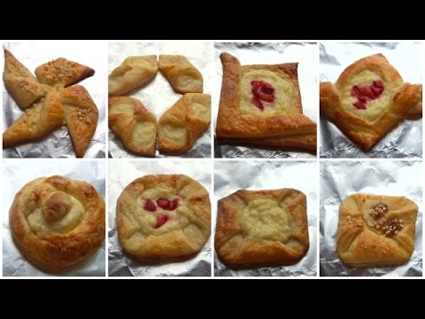 Danish Pastry Shapes - How to Shape Danish Pastries - Fatemahisokay