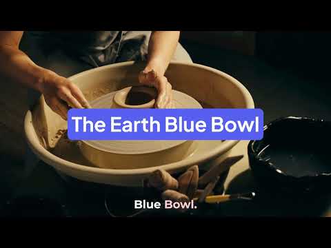 Mittory Earth Blue Serving Bowl
