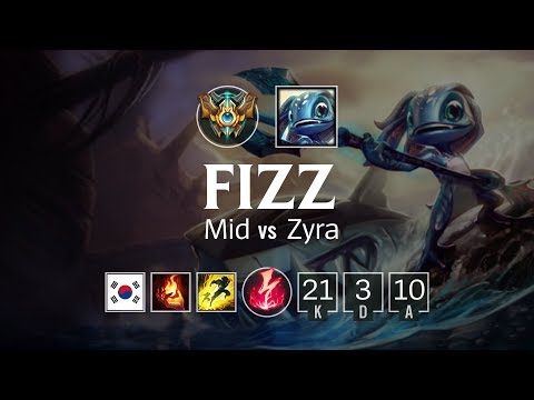 Fizz Mid vs Zyra - KR Challenger Patch 8.11