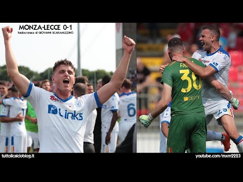 MONZA-LECCE 0-1 - Radiocronaca di Giovanni Scaramuzzino (28/5/2023) Rai Radio 1