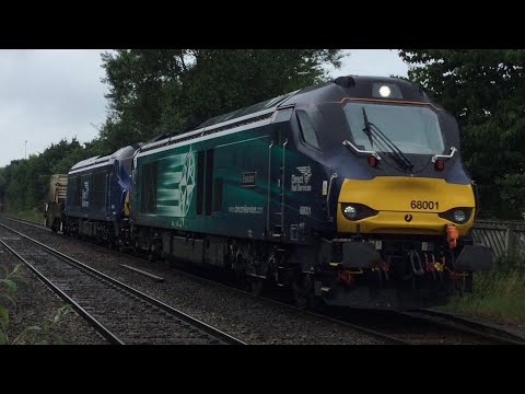 DRS 68001 'Evolution' & 68030 Plain Blue @ Worle!