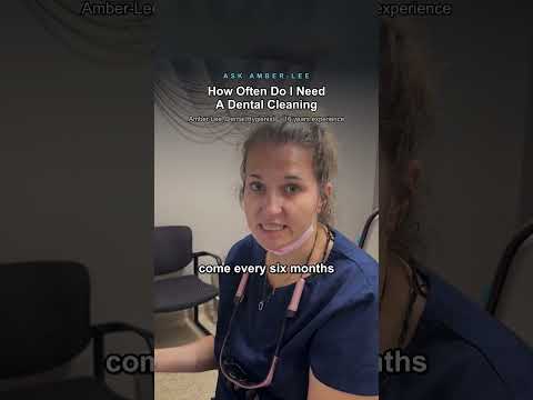 Amber-Lee, registered dental hygienist, explains how often most people get their teeth cleaned at Bright White Dental Hygiene Clinic in Riverview NB