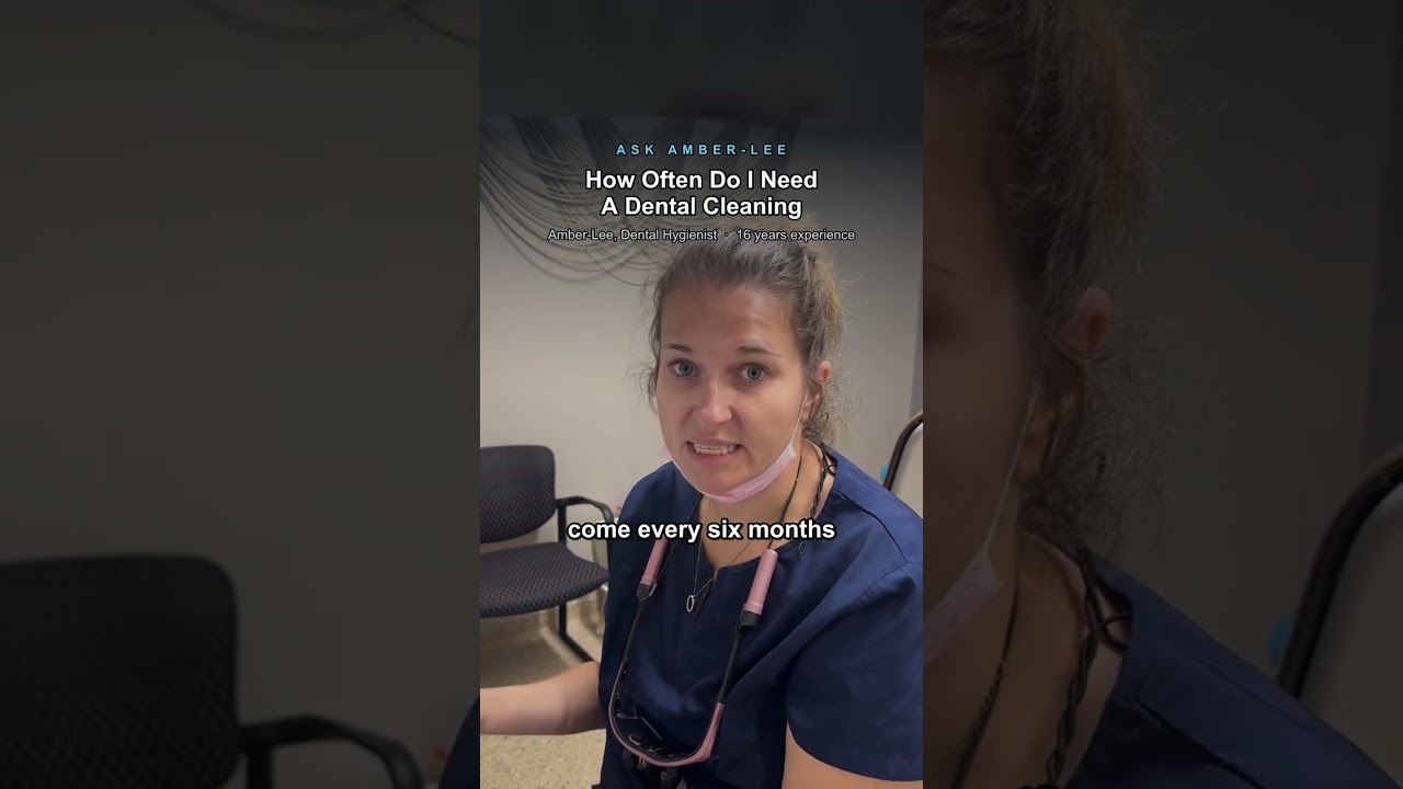 Amber-Lee, registered dental hygienist, explains how often most people get their teeth cleaned at Bright White Dental Hygiene Clinic in Riverview NB