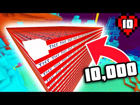LockDownLife - Exploding 10,000 TNT for Netherite in Minecraft Hardcore!