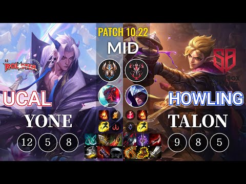 KT Ucal Yone vs SB Howling Talon Mid - KR Patch 10.22