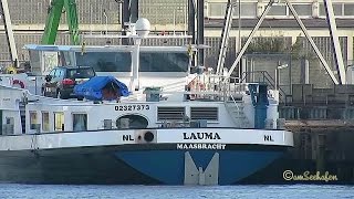 preview picture of video 'GMS LAUMA PF2247 MMSI 244670197 Emden inland cargo ship merchant vessel Binnenschiff'