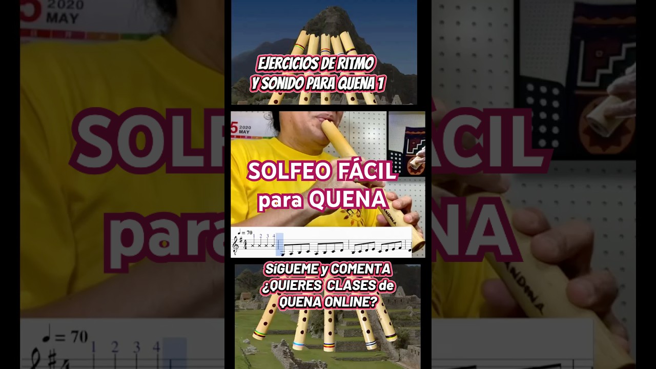 Solfeo para Quena: Ejercicios de Ritmo y Sonido Fácil #PracticaQuena #Quena #QuenaRitmo #robechan
