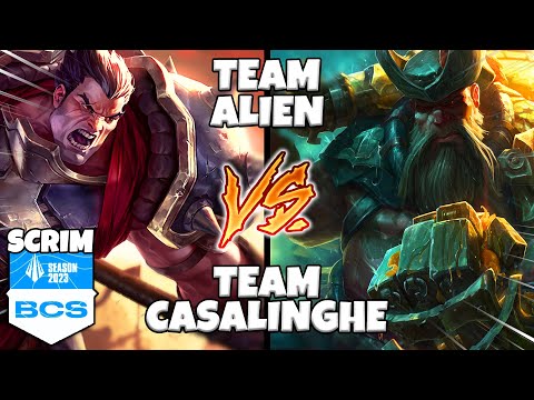 SCRIM CONTRO IL TEAM DI ALIEN FT. BCS TEAM - League of Legends ITA #3445
