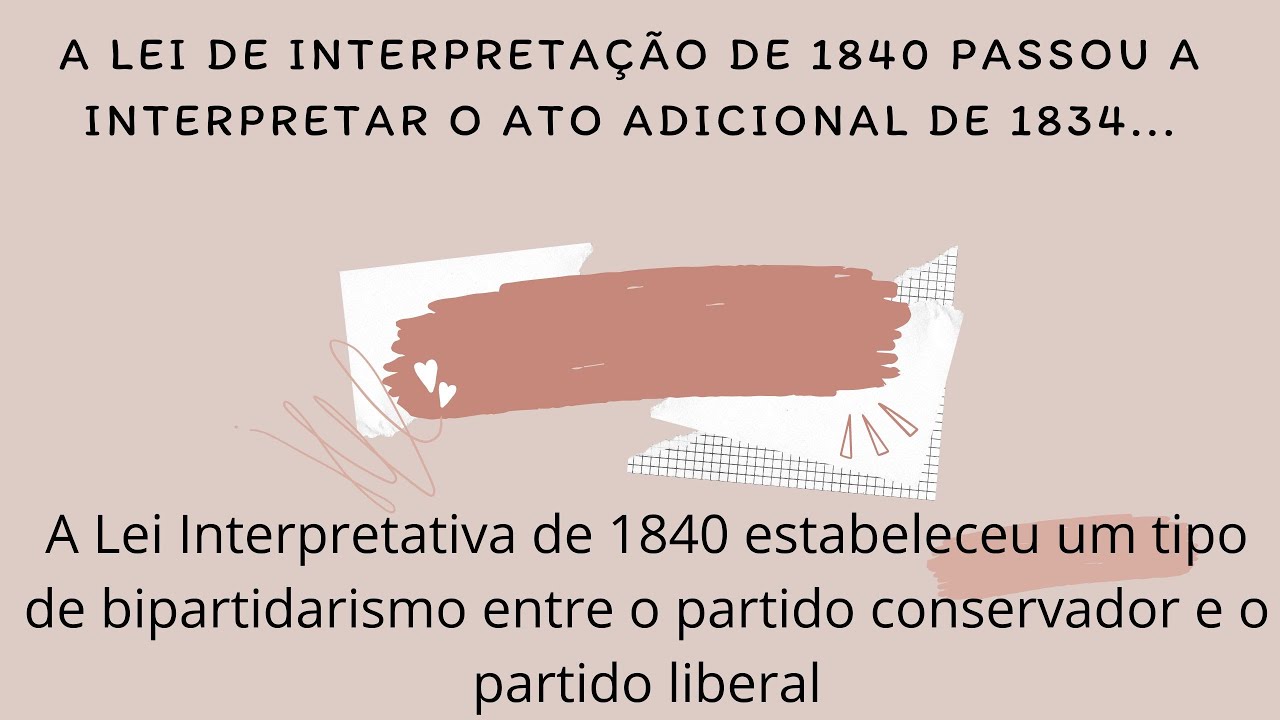 A lei interpretativa do ato adicional de 1834