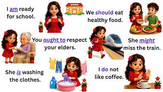 Daily Use Helping Verb Sentences | Learn English Speaking Practice | English Sentences for Beginners