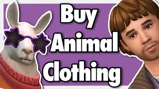 How to Buy Clothing for Your Animals | Sims 4 Cottage Living Guide #Shorts