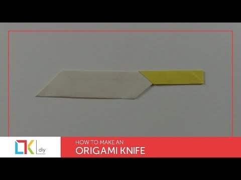Origami toys #121 - How to make an origami knife