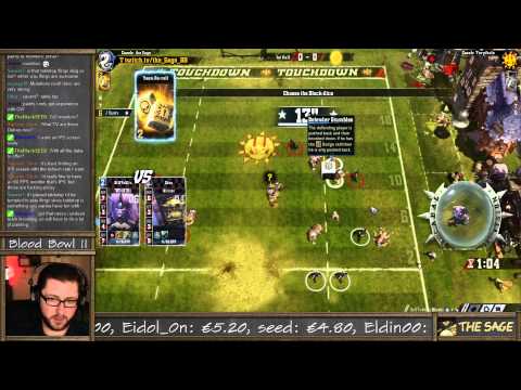 Dark Elves game 8 vs Orcs (the Sage plays blood bowl 2)