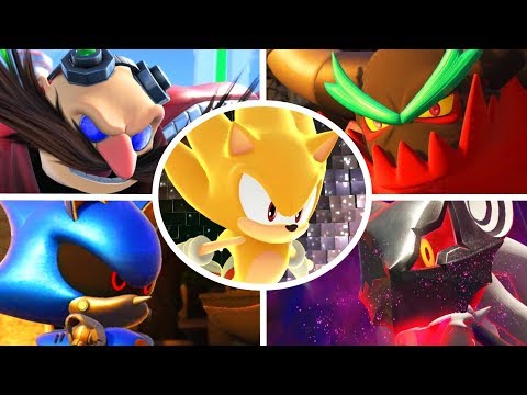 Sonic Forces - All Bosses with Super Sonic