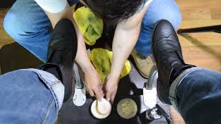 LOS ANGELES BEST SHOE SHINE | ANGELO SHOE SHINE ASMR
