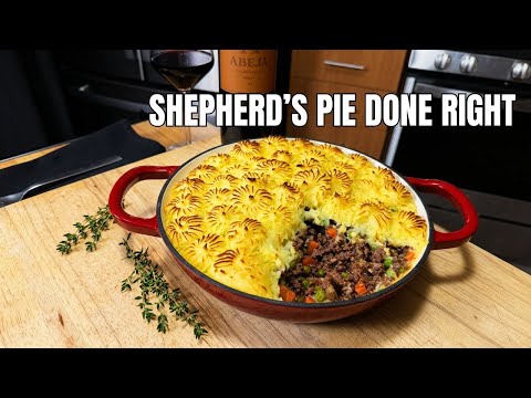 Classic Shepherd’s Pie Done Right | Red Wine Braised Lamb + Bordeaux Pairing