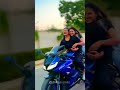 Cute Indian Girls Riding Sports Bike Bikes Stunts Racing Girls Sports Bike Status Shorts