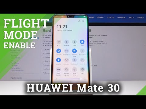 How to Activate Flight Mode in HUAWEI Mate 30 - Airplane Mode