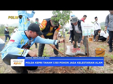 POLDA KEPRI GELAR REMPANG EXPEDITION, TANAM 1.150 POHON DAN SALURKAN 500 PAKET SEMBAKO