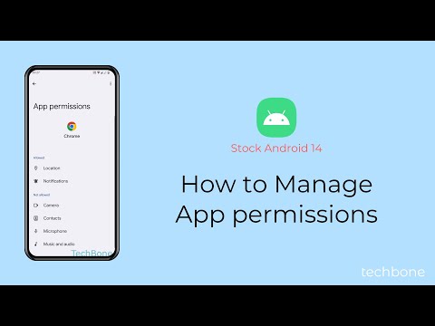 How to Manage App permissions [Android 14]