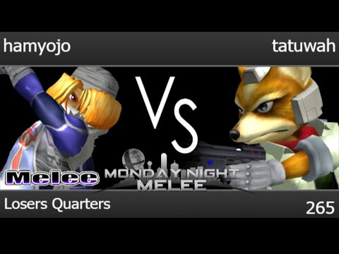 MNM 265 - TLOC | hamyojo (Sheik, Peach) vs tatuwah (Fox) Losers Quarters - Melee