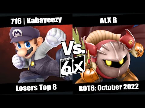 ROT6 October Losers Top 8 - 716 | Kabayeezy (Mario) vs ALX R (Meta Knight) SSBU Singles