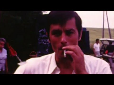 LA VEUVE COUDERC: Behind the Scenes - Alain Delon and Simone Signoret