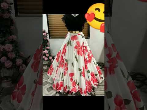 Letest printed croptop dress designs 2022