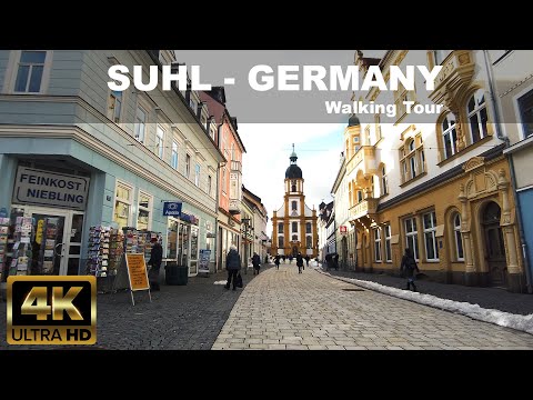 SUHL City Walk |  4K UHD | ⛅ | 🇩🇪 | GERMANY